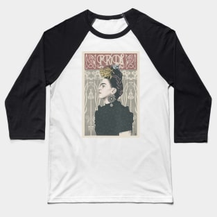 Frida Kahlo Portrait Baseball T-Shirt